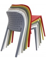 DAKAR choix couleur chaise en polypropylène maison cuisine bar terrasse jardin