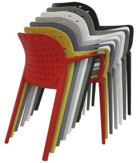 FURLA choice color polypropylene chair home kitchen bar terrace garden