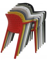 FURLA scelta colore sedia in polipropilene e fibra di vetro casa cucina bar terrazzo giardino