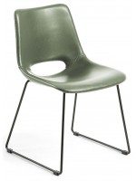 ISEO color choice in faux leather and legs in black metal chair design