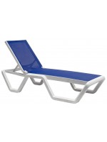 VELA stackable sunlounger of design in various colors for seaside resorts poolside beaches