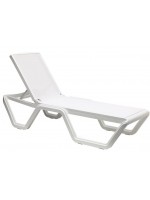 VELA stackable sunlounger of design in various colors for seaside resorts poolside beaches