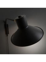 LINKS schwarz oder weiß mit Metall Lampenschirm Applique Wandleuchte modernes Design