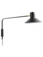 LEVI black metal lampshade applique wall lamp modern design