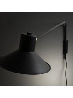 LEVI black metal lampshade applique wall lamp modern design