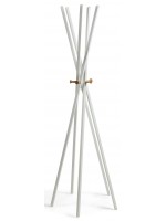 ENIS coat rack in white metal