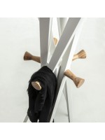 ENIS coat rack in white metal