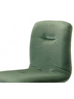 ALICE POP in ottone satinato e velluto scelta colore o in velluto ignifugo sedia casa e contract