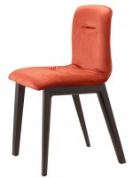 NATURAL ALICE POP in wenge o naturale e in velluto scelta colore o ecopelle beige o velluto ignifugo sedia