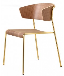 LISA WOOD poltrona scelta finiture design casa o contract