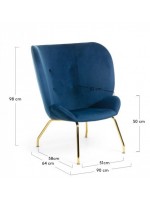 CARIN Samt Design Sessel