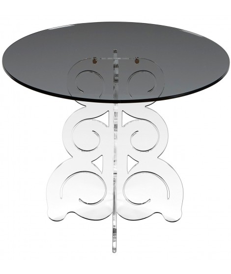 ADESTE transparent or smoked or satined design coffee table