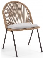 GINGER in rope design chair for indoor or outdoor