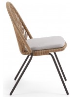 GINGER in rope design chair for indoor or outdoor