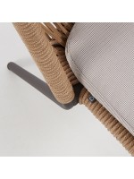 GINGER Chaise design en corde pour intérieur ou extérieur