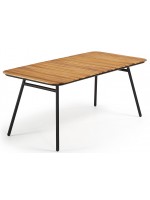 SLIDER 180x90 Tischdesign aus Akazienholz für drinnen oder draußen