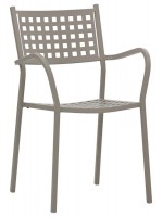 ELVIS scelta colore sedia con braccioli impilabile in metallo verniciato casa bar hotel ristoranti esterno