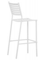 ELVIS choice color Stackable chair in polypropylene for frozen yogurt bar outside hotel restaurants