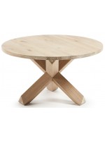 DADRO diam 65 coffee table in bleached oak wood