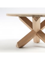 DADRO diam 65 coffee table in bleached oak wood