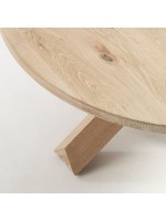 DADRO diam 65 coffee table in bleached oak wood