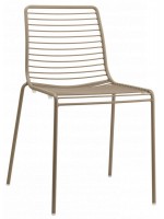 SUMMER Silla de color en acero galvanizado para interiores o exteriores
