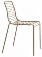 SUMMER Chaise au choix de couleurs en acier galvanisé pour intérieurs ou extérieurs