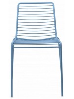 SUMMER scelta colore sedia in acciaio zincato per casa o bar ristoranti interno o esterno