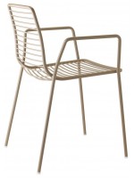 SUMMER steel chair with armrests choice of color for home or contract for indoor or outdoor