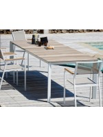EMINEM ausziehbarer Aluminiumtisch für Gartenterrassen Residence Hotelbar Restaurants Vertrag