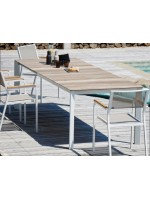 EMINEM table en aluminium extensible pour terrasses de jardin résidence hôtel bar restaurants contrat