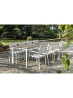 EMINEM table en aluminium extensible pour terrasses de jardin résidence hôtel bar restaurants contrat