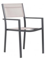 ATRA in different finishes stackable aluminum chair for garden terraces restaurants contract