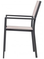 ATRA in different finishes stackable aluminum chair for garden terraces restaurants contract