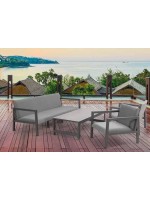 MUBELLA salon en aluminium et coussins en tissu pour terrasses de jardin en plein air hôtels locaux sur le front de mer