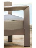 CHACE div 2 posti e 2 poltrone set salotto in alluminio scelta colore per esterno giardino terrazzi hotel locali sul lungomare