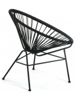 BEST en cuerda y sillón con estructura de metal para exterior e interior