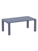 AMNESY choice of color and sizes extendable polypropylene table for garden terraces residence restaurants chalets