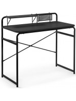 BENCH Schreibtisch Tisch 98x48 in schwarzem Metall Studie Schlafzimmer Büro