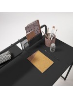 BENCH Mesa de escritorio 98x48 en estudio de metal negro oficina de dormitorio