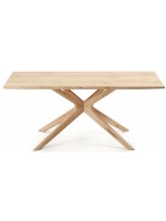 DADOX 180x90 or 200x100 in solid oak bleached fixed table