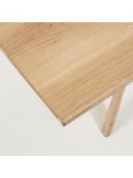 DADOX 180x90 or 200x100 in solid oak bleached fixed table