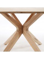 DADOX 180x90 or 200x100 in solid oak bleached fixed table