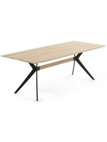 SAN FRANCISCO 160x90 solid wood bleached oak solid wood fixed table