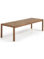 AFHAIL table extensible 180x90 tous 230 cm ou 200x100 tous 280 cm fixée en chêne vieilli