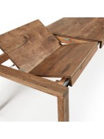 AFHAIL ausziehbarer Tisch 180x90 alle 230 cm oder 200x100 alle 280 cm in gealterter Eiche