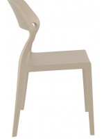 BRICCA color choice polypropylene chair for garden terraces residence stackable chalet restaurants