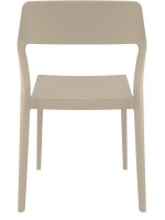 BRICCA scelta colore sedia in polipropilene per giardino terrazzi residence ristoranti chalet impilabile