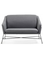 BRILA Elección del color en un sofá de tela Diseño moderno de 2 plazas