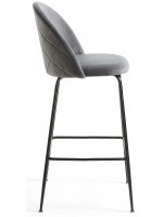 TODAY en gris structure de tabouret de velours noir métal maison design bar design meubles